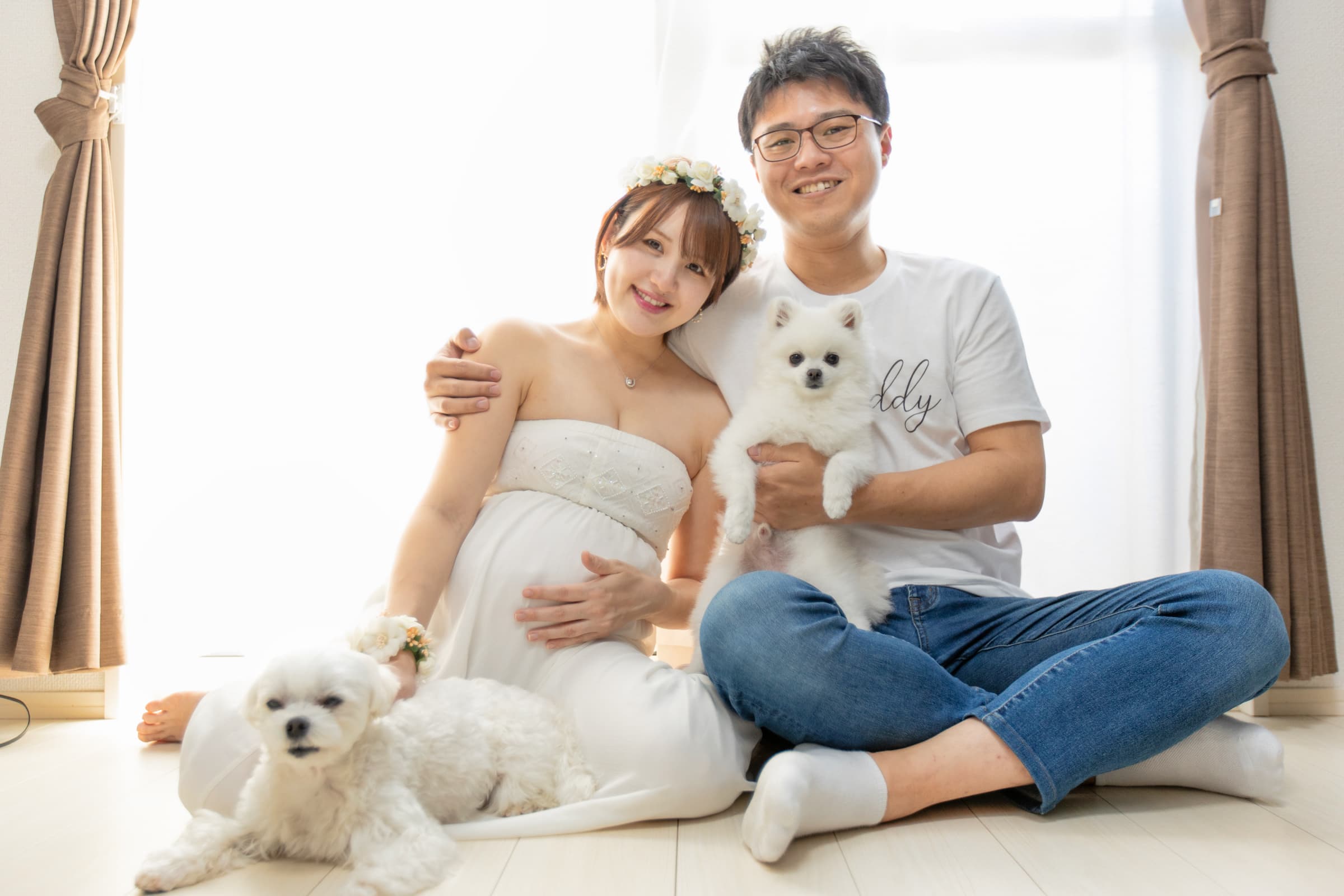 夫婦でマタニティー写真